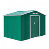 Outsunny Abri De Jardin 9.1'x 6.4' X 6.3' Avec Plancher En Acier Vert