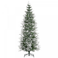 Homcom Cypres D'arbre De Noel Artificiel Floque De Neige