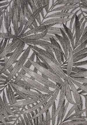 Carpette Jackson à motif feuilles de palmier pour l'extérieur - 7 pi 10 po x 10 pi 6 po