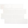 Dosseret Smart Tiles peler et coller 12 x 9, 4 feuilles - Metro Blanco