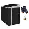 Outsunny Remise De Rangement Exterieure En Metal 4' X 6' Avec Serrure