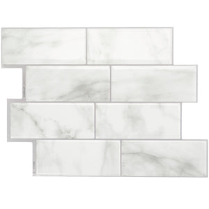 Dosseret Smart Tiles peler et coller 12 x 9, 4 feuilles - Metro Carrera