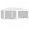 Outsunny 19'x9' Tente De Fete Gazebo Evenement Exterieur Canopee Jardin Pare-soleil Avec Moustiquaire Amovible