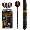 Fléchettes 21 grammes Outrage Winmau laiton noir