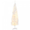 Homcom Arbre De Noel Artificiel Illumine 6 Pi Avec Lumieres Led Blanc Chaud