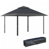 Outsunny 13' X 13' Tente De Fete Pop-up Exterieure, Gris