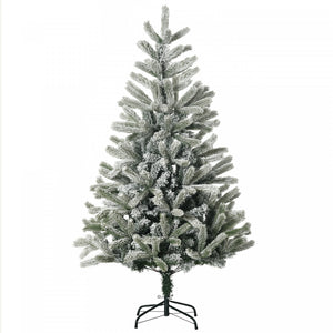 Homcom Arbre Artificiel Floque De Neige De 5 Pieds Avec 521 Pointes