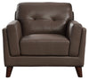 Fauteuil Rowan de Hydeline en cuir - brun