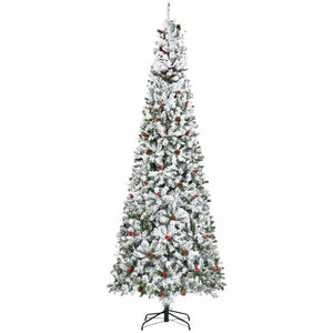 Homcom Arbre De Noel Artificiel De Neige De 9 Pieds