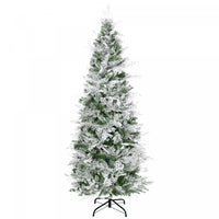 Homcom Cypres D'arbre De Noel Artificiel Floque De Neige De 6 Pieds