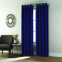 Panneau de rideau à œillets Shadow bleu marine - 52 po x 63 po