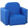 Qaba Fauteuil Enfant Ensemble Chaise Table 2 En 1 Ensemble De Tables Et De Chaises Multifonctionnelles Pour Enfants Meubles D'activites Bleu