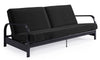 Futon Mainstays avec accoudoirs en métal - noir