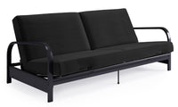 Futon Mainstays avec accoudoirs en métal