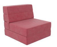 Fauteuil modulaire et chaise longue The Flower de Novogratz en microfibre - rose