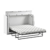 Armoire-grand lit Nebula de Bestar de 75 po (L) avec matelas - blanche