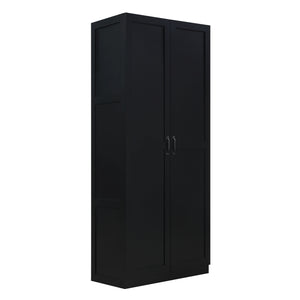 Armoire de rangement moderne Hopkins de Manhattan Comfort - noire