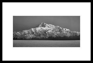 Photographie encadrée de montagnes enneigées - 30 po x 20 po