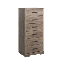 Commode verticale Rustic Ridge de Prepac de 23,75 po à 6 tiroirs - brune