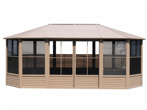 Gazebo Penguin Florence - Solarium 12x18 Toit d'acier