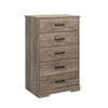 Commode verticale Rustic Ridge de Prepac de 27,5 po à 5 tiroirs - brune