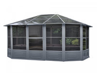 Gazebo Penguin Florence - Solarium 12x15 Toit de polycarbonate