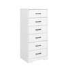 Commode verticale Rustic Ridge de Prepac de 23,75 po à 6 tiroirs - blanche