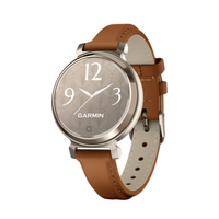 Montre intelligente d'activité physique LilyMD 2 de Garmin avec bracelet en cuir – camel