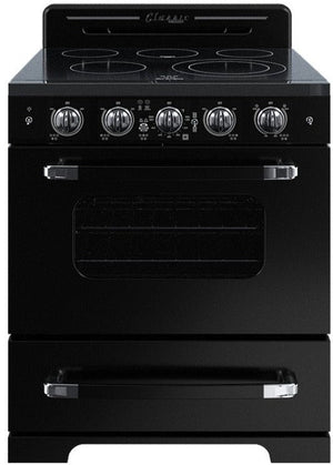 Cuisinière électrique  Classic Rétro par Unique de 30 po à convection - UGP-30CR EC B