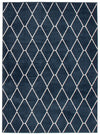 Carpette August bleu marineblanc 6 pi 7 po x 9 pi 6 po