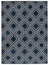 Carpette August bleu marine géodeblanc 6 pi 7 po x 9 pi 6 po