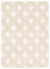 Carpette August blanc géodebrun clair 6 pi 7 po x 9 pi 6 po