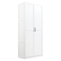 Armoire de rangement moderne Hopkins de Manhattan Comfort - blanche