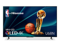  Téléviseur intelligent QLED à mini DEL de Hisense UHD 4K de 75 po à 60 Hz avec HDR10+, Dolby VisionMC et Google TVMC (75U68N)