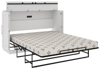 Armoire-grand lit Pur de Bestar avec matelas - blanche