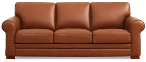 Sofa Brookfield de Hydeline en cuir - brun