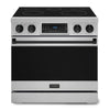 Cuisinière électrique amovible de style professionnel collection Gordon Ramsay de Thor Kitchen de 36 po avec panneau de commande tactile inclinable - RSE36-BLK