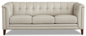 Sofa Bodie de Hydeline en cuir - vanille