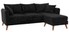 Sofa sectionnel réversible Magnolia de Novogratz avec coussins - noir