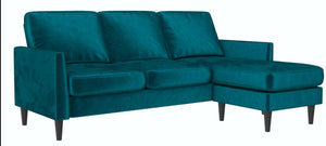 Sofa sectionnel réversible Winston de Mr. Kate en velours - vert