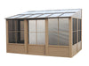 Gazebo Penguin Florence - Solarium mural 10x16 Toit de polycarbonate 