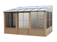 Gazebo Penguin Florence - Solarium mural 10x16 Toit de polycarbonate