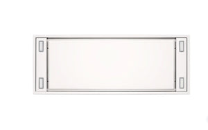 Hotte de cuisinière affleurée au plafond Victory blanc mat avec rétroéclairage à DEL - Horizon-WH-Glow