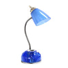 Lampe de bureau Flossy de Limelights avec prise électrique - bleue