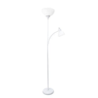 Lampe à pied de Simple Designs avec lumière de lecture - blanche