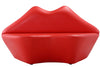 Causeuse Kiss Manhattan Comfort de 61,8 po en similicuir - rouge