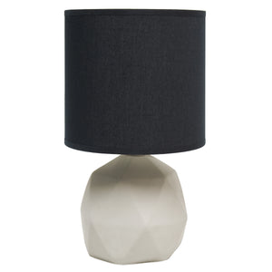 Lampe géométrique de Simple Designs en béton - noire