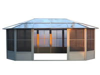 Gazebo Penguin Florence - Solarium 12x18 Toit de polycarbonate