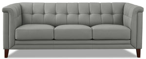 Sofa Bodie en cuir de Hydeline - gris