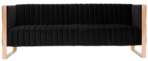 Sofa Trillium de Manhattan Comfort de 83,07 po - noir et doré